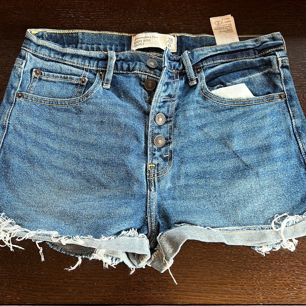 Abercrombie and Fitch high-rise Jean Shorts